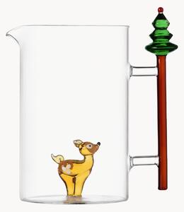 Ręcznie wykonany dzbanek ze szkła borokrzemowego Woodland Tales, 1,5 l