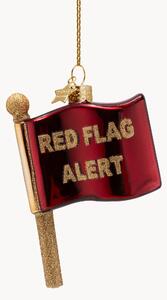 Ozdoba choinkowa ze szkła dmuchanego Red Flag