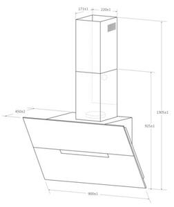Okap HAIER HADG9CBS4B Czarny 843m3/h 63dB klasa A++