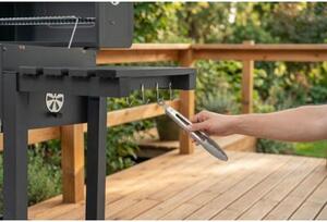 Grill ogrodowy węglowy GÖTZE & JENSEN GG710 z kominem, żeliwny ruszt, termometr, kółka