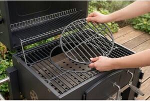 Grill ogrodowy węglowy GÖTZE & JENSEN GG710 z kominem, żeliwny ruszt, termometr, kółka