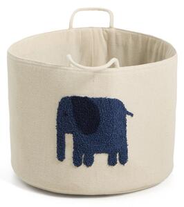 Tekstylny dziecięcy kosz na zabawki w kolorze kości słoniowej ø 45x30 cm Tandani – Kave Home