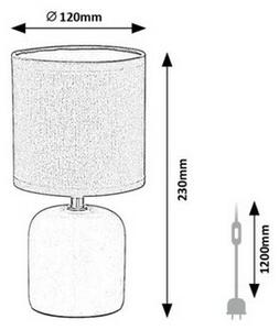 Rabalux 74057 lampa stołowa Daphini, różowy