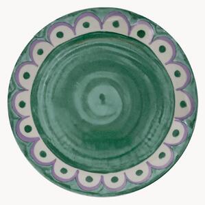 Komplet talerzy z porcelany Tangeri Green, 6 elem