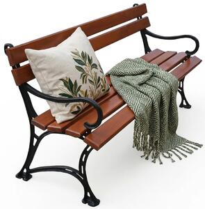 Żeliwna drewniana ławka ogrodowa 150cm H0-B75