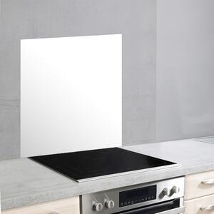Biała szklana płyta ochronna na ścianę przy kuchence Wenko, 70x60 cm