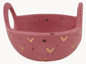 Kosz dekoracyjny z ceramiki Pink & Cozy