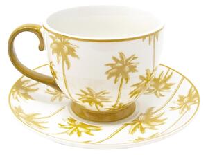 Filiżanka ze spodkiem z porcelany Aruba, 2 szt