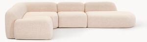 Narożna sofa modułowa XL Bouclé z szezlongiem Wolke