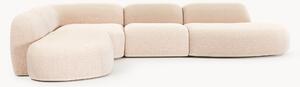 Narożna sofa modułowa XL Bouclé z szezlongiem Wolke
