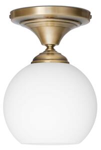 Sufitowa lampa mosiężna z białą kulą Q-PL1G18