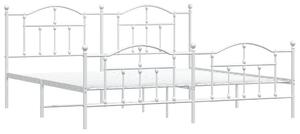Białe metalowe łóżko industrialne 200x200 cm - Wroxo
