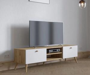 Stolik multimedialny na nóżkach scandi | Umeblowana.com