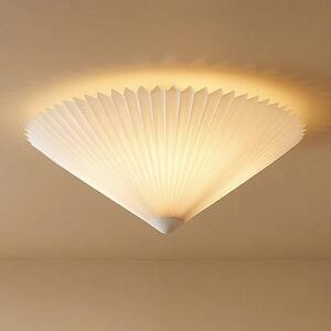 Markslöjd Lampa sufitowa Plisado, możliwość ściemniania, biały / opal, salon / jadalnia, tkanina / materiał / jedwab