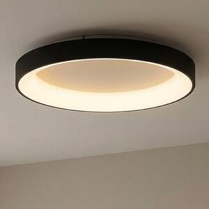 Mantra Iluminación Lampa sufitowa LED Niseko II, możliwość ściemniania, czarny, salon / jadalnia, aluminium, nowoczesny