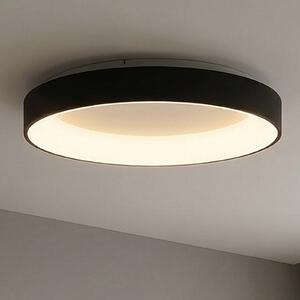 Mantra Iluminación Lampa sufitowa LED Niseko II, możliwość ściemniania, czarny, salon / jadalnia, aluminium, nowoczesny