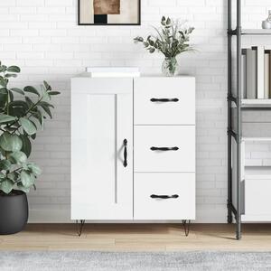Biała komoda na nóżkach w połysku | Umeblowana.com