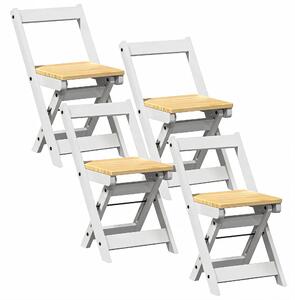 Biały komplet składanych krzeseł minimalistycznych D0-S36