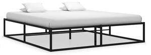 Stylowa czarna rama metalowa łóżka 140cm | Umeblowana.com