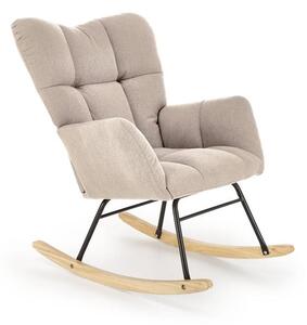 Wygodny fotel bujany beż | Umeblowana.com