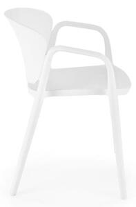 Białe nowoczesne krzesło do ogrodu | Umeblowana.com