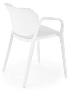 Białe nowoczesne krzesło do ogrodu | Umeblowana.com