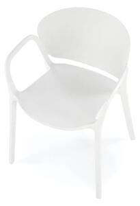 Białe nowoczesne krzesło do ogrodu | Umeblowana.com