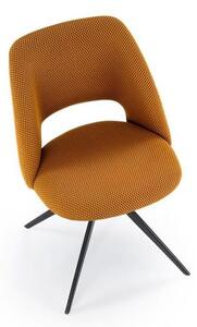 Musztardowe krzesło do jadalni loft | Umeblowana.com