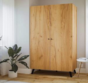 Duża szafa na ubrania dąb craft | Umeblowana.com