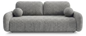 Sofa VIDI Rozkładana Dwuosobowa Ciemnoszara Boucle Nowoczesna