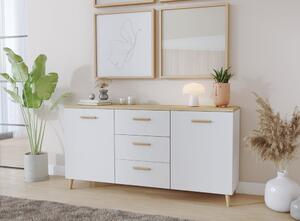 Szafka na ubrania z szufladami scandi | Umeblowana.com
