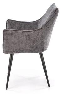 Szary fotel do jadalni loft | Umeblowana.com
