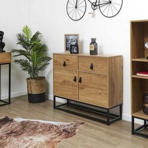 Loftowa komoda na metalowym stelażu | Umeblowana.com