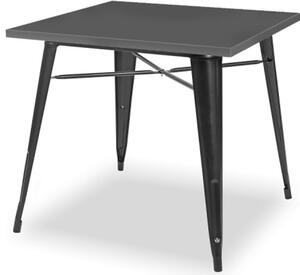 Kwadratowy stół w stylu loft antracyt - Mixo 3X