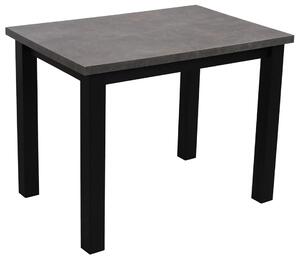 Stół do kuchni jadalni LAP 100x70 Czarny/Beton