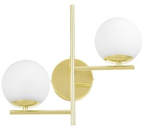 LAMPA ŚCIENNA KINKIET NOWOCZESNY KLASYCZNY ZŁOTY LEDO W2