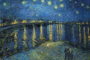 Plakat, Obraz Starry Night over the Rhone, Vincent van Gogh