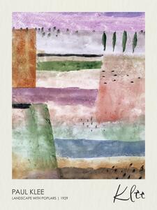 Reprodukcja Landscape with Poplars 1929, Paul Klee