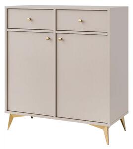 Komoda z szufladami do salonu Sakai 1 2F 2S T826 Beżowy