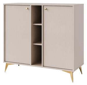 Komoda dwudrzwiowa do salonu Sakai 1 2F T822 Beżowy