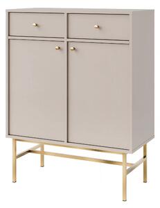 Komoda z szufladami do salonu Sakai 3 2F 2S T826 Beżowy