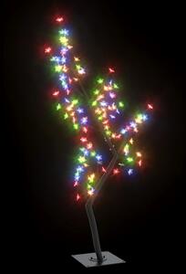 Drzewko świecące na kolorowo, 128 LED, kwiat wiśni, 120 cm