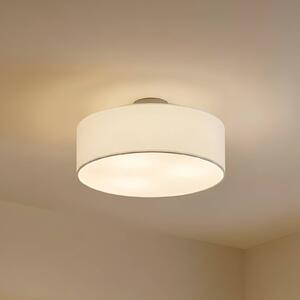 Lampa sufitowa Sebatin Lindby, możliwość ściemniania, biały / opal, sypialnia, tkanina / materiał / jedwab, nowoczesny