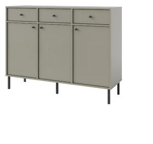 Komoda z szufladami do salonu Sakai 2 3F 3S T827 Eukaliptus