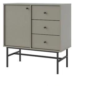 Komoda z szufladami do salonu Sakai 3 1F 3S T814 Eukaliptus