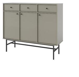 Komoda z szufladami do salonu Sakai 3 3F 3S T827 Eukaliptus