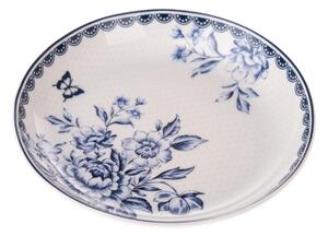 Porcelanowy talerz głęboki Blue Rose, 14,5 cm
