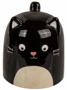 Kubek ceramiczny Kot, 540 ml, czarny