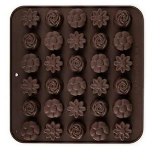 Banquet Silikonowe foremki do czekolady Culinaria Brown, 21,4 x 20,6 cm, mix kształtów