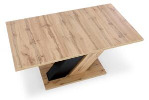 EMWOmeble BRANDON stół rozkładany 160-200/90 cm dąb wotan/czarny (2p=1szt)
